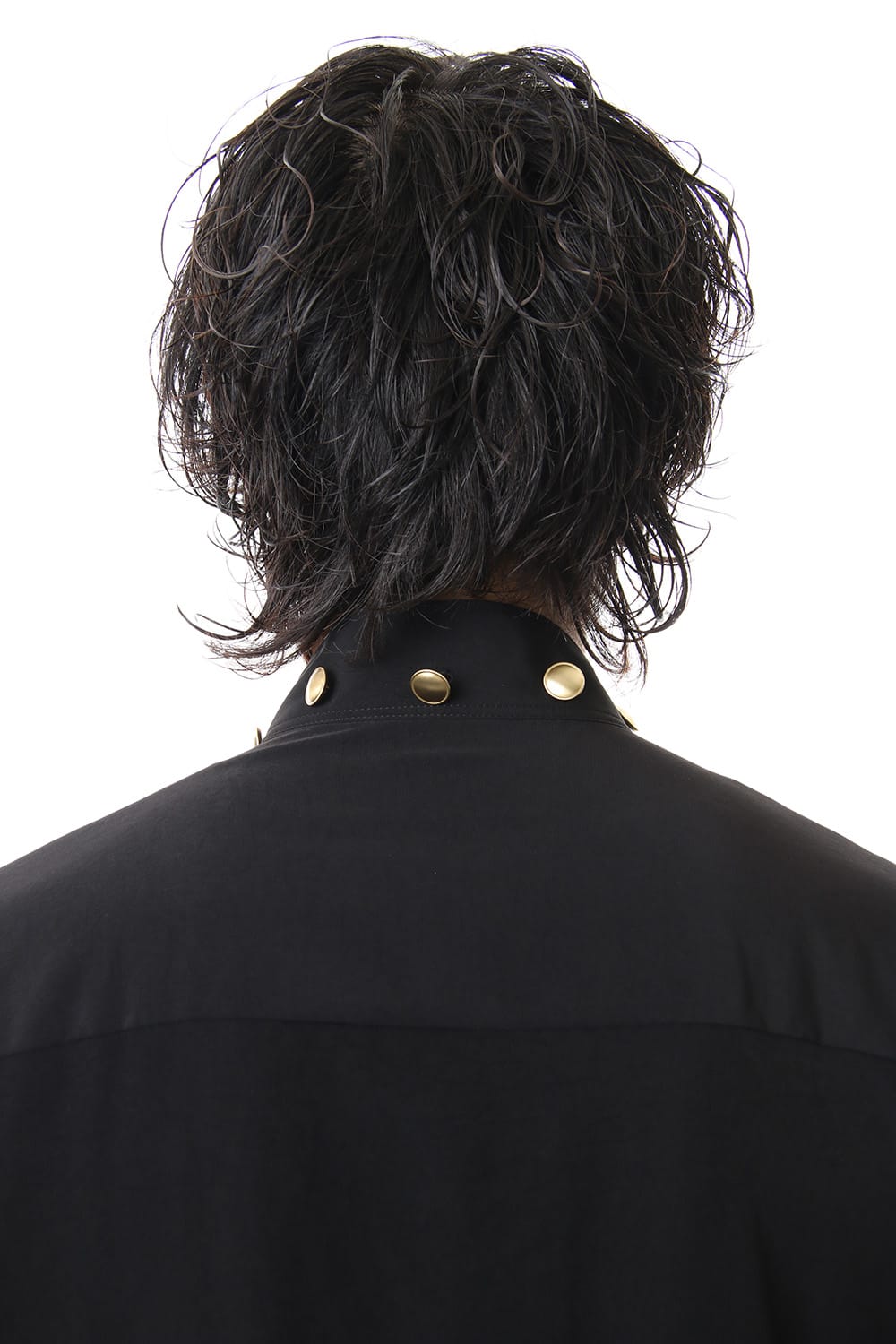 Gold Button Removable Collar Blouse