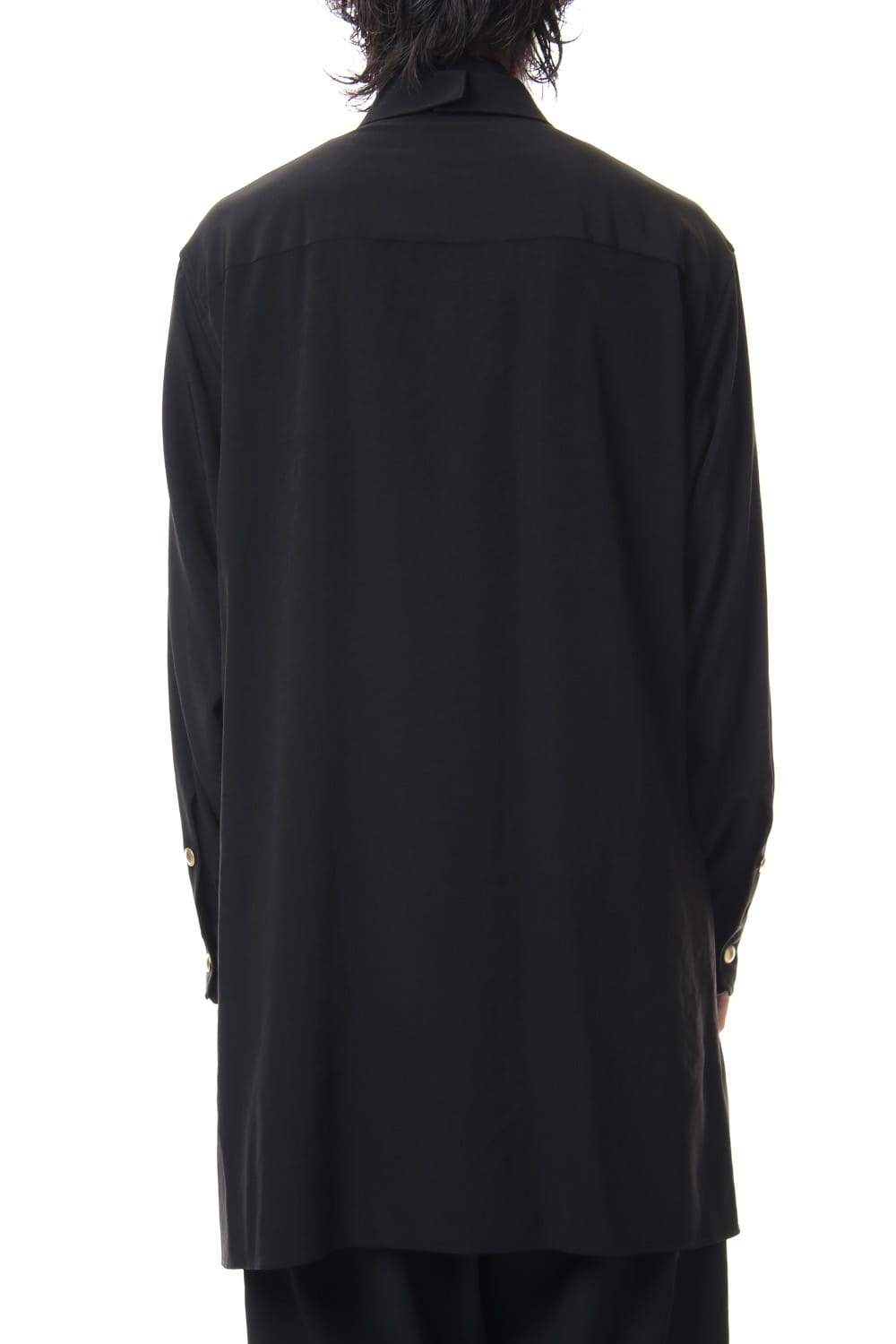 Gold Button Removable Collar Blouse