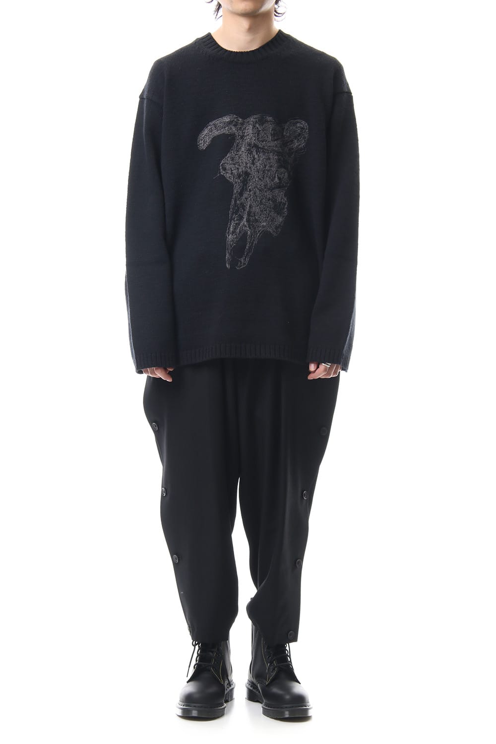 Embroidery 5G Round Neck Knit