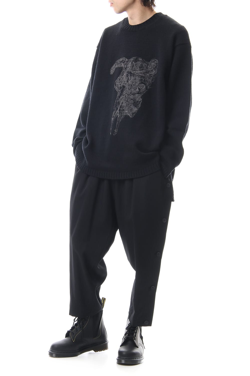 Embroidery 5G Round Neck Knit