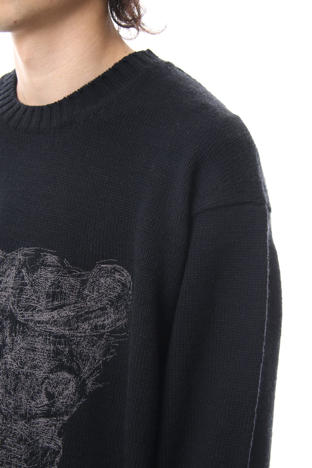 Embroidery 5G Round Neck Knit