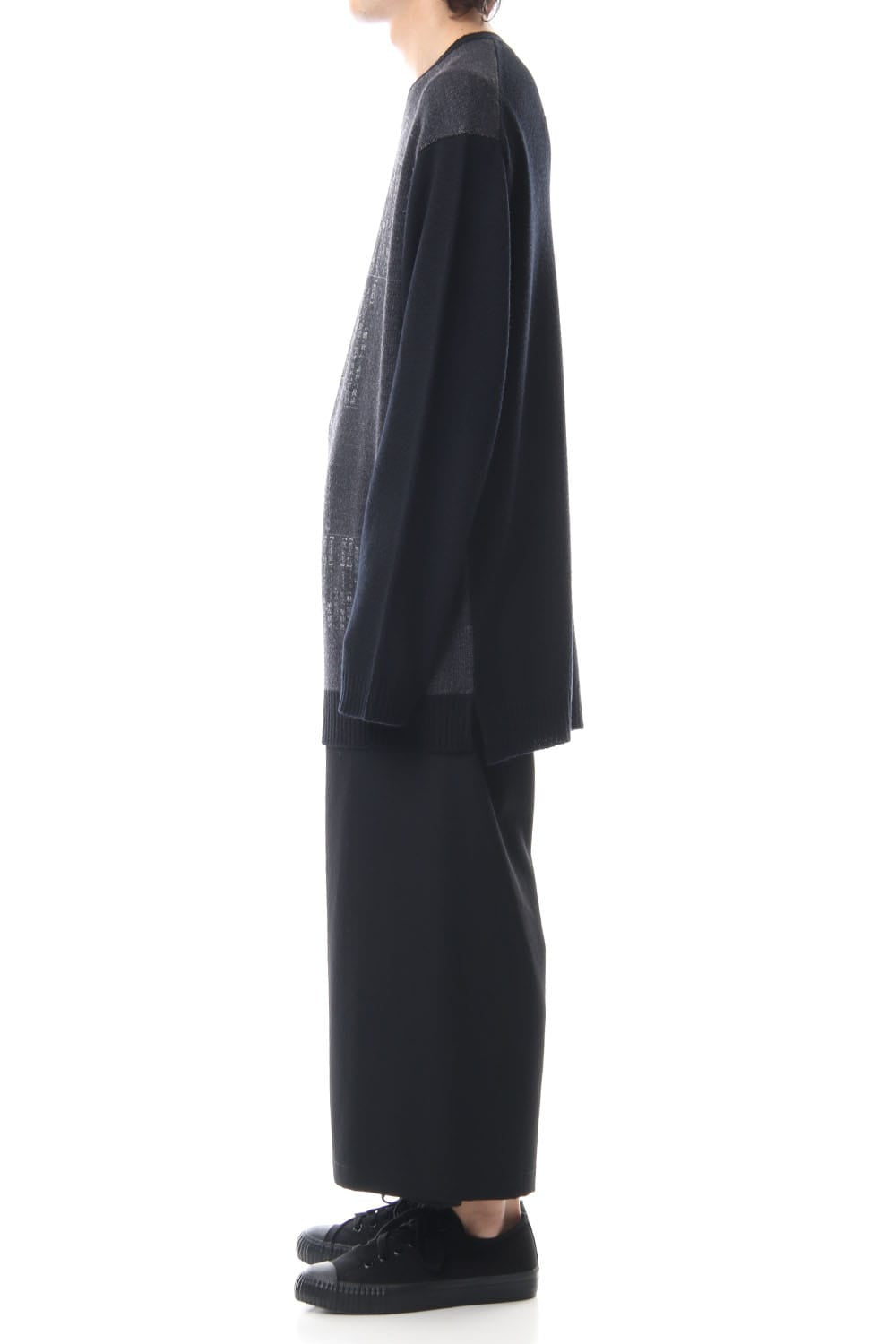 Dictionary print 7G Knit Top