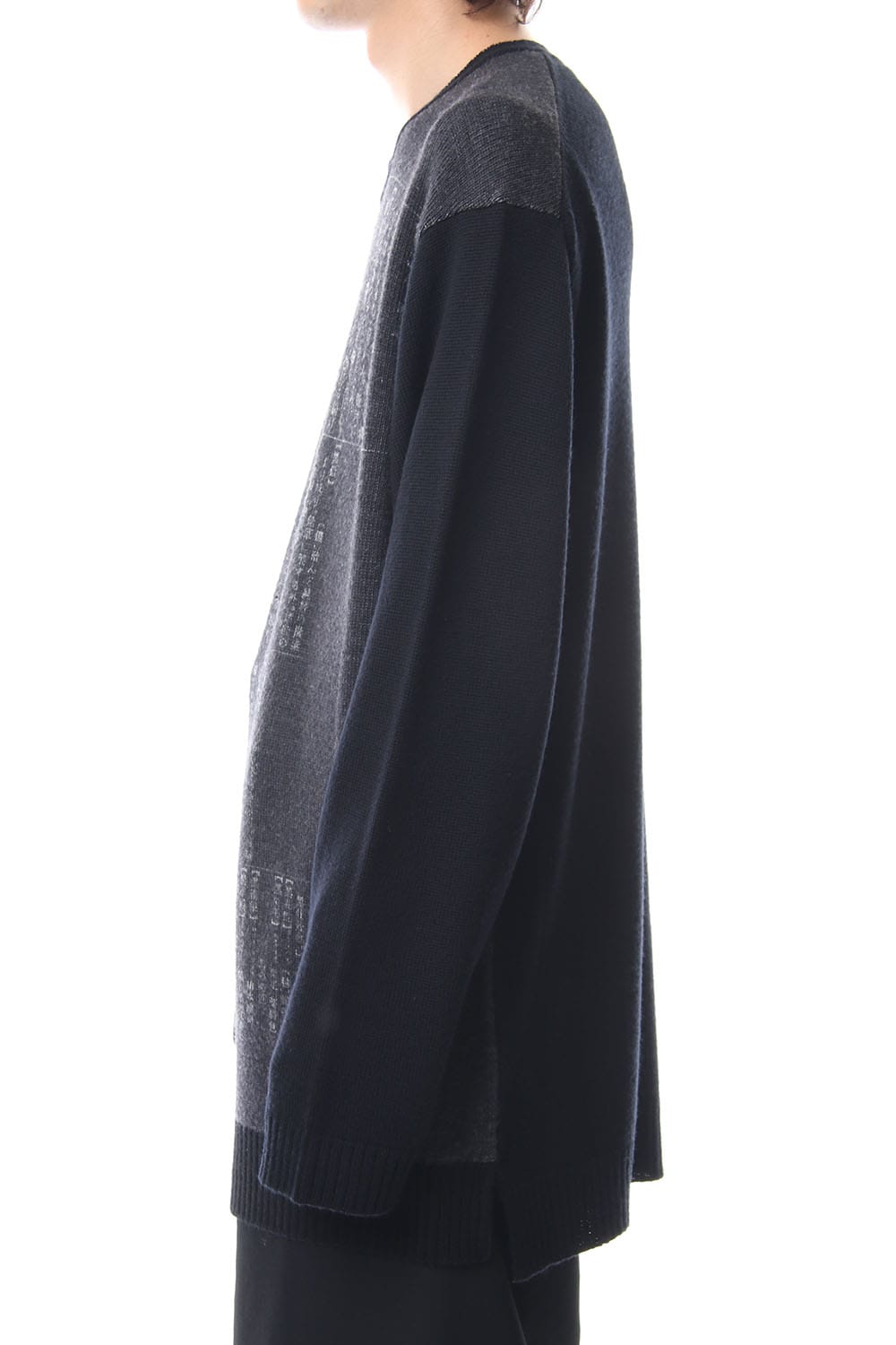 Dictionary print 7G Knit Top