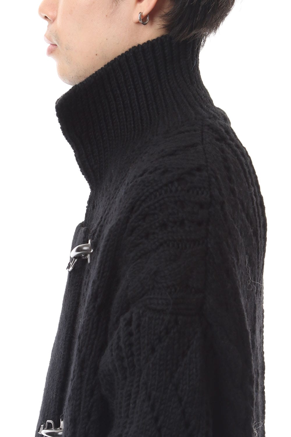 フロント フック ニット コート