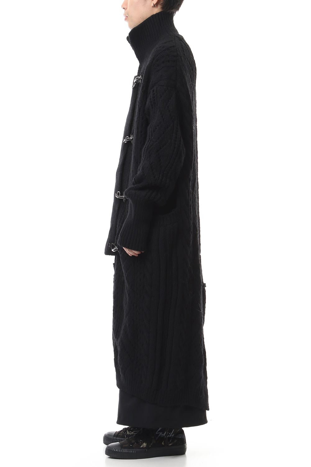 フロント フック ニット コート