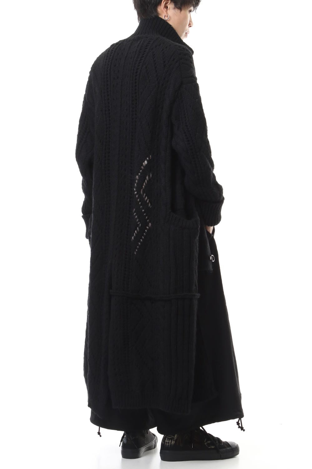 フロント フック ニット コート