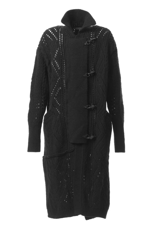 Front Hook Knit Coat