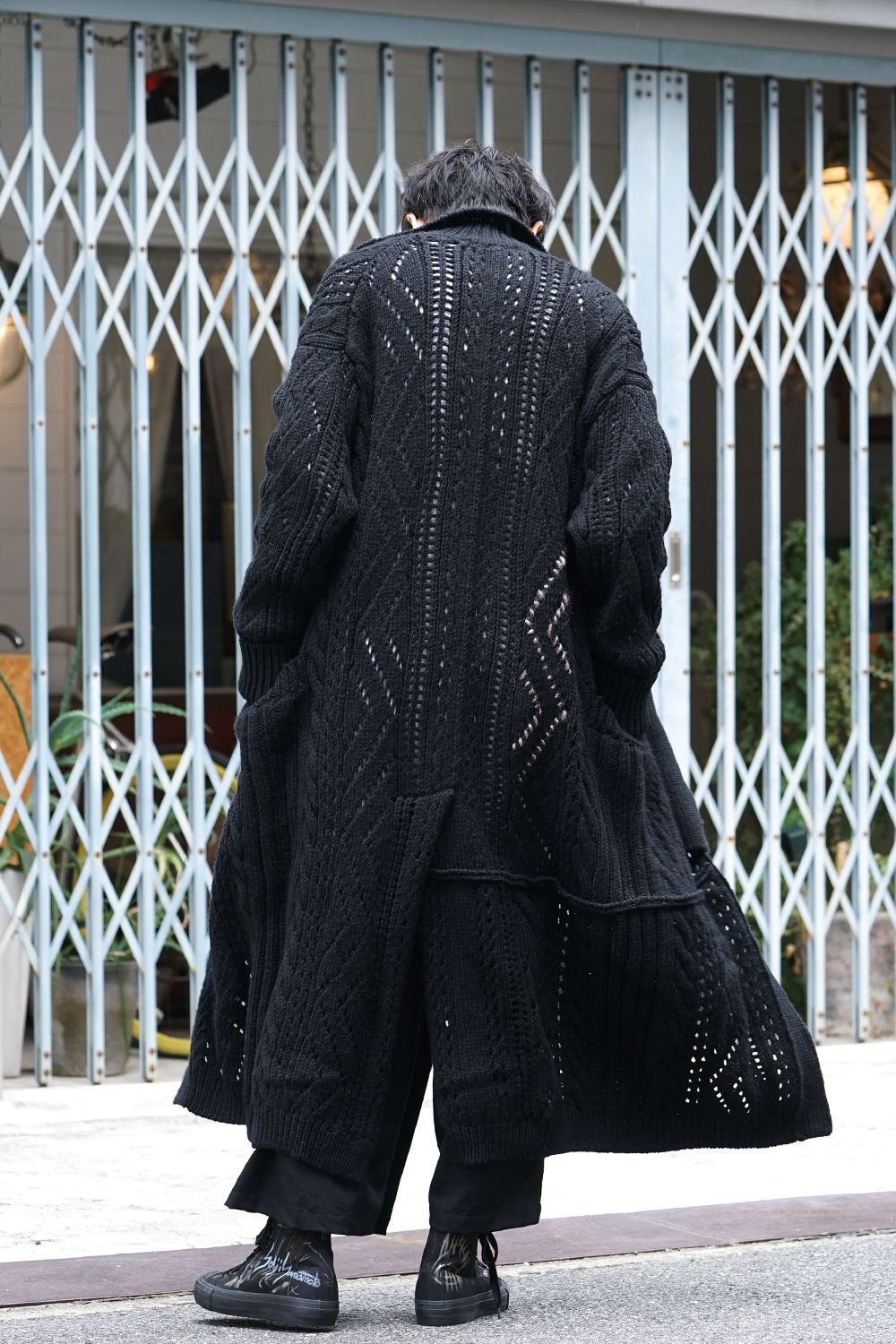 フロント フック ニット コート