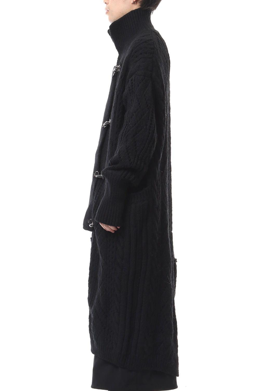 フロント フック ニット コート