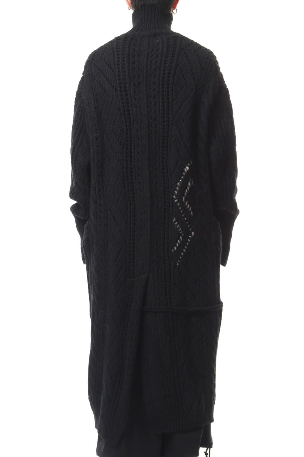 フロント フック ニット コート