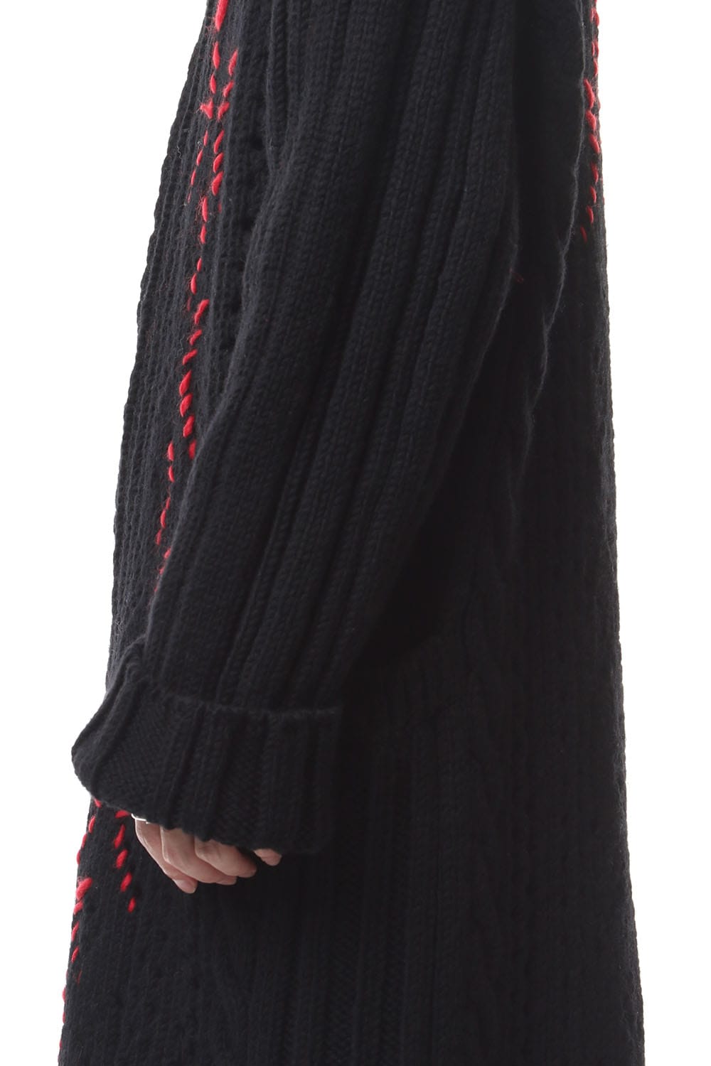 Front Hook Turtle Knit Coat