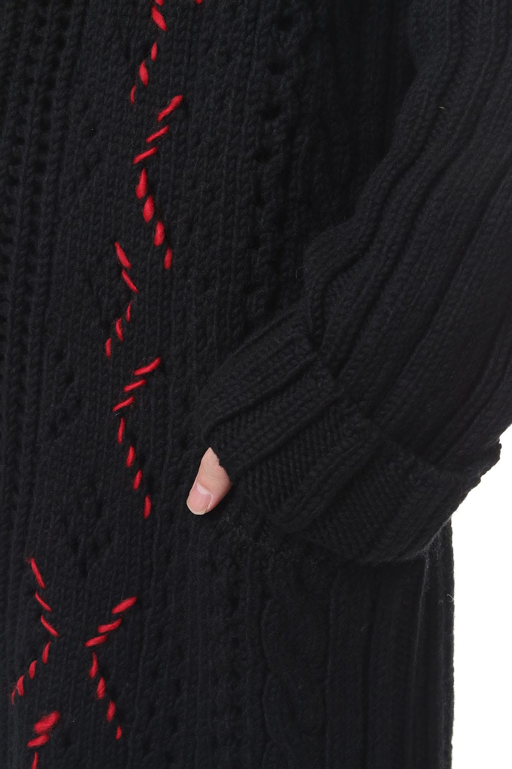 Front Hook Turtle Knit Coat