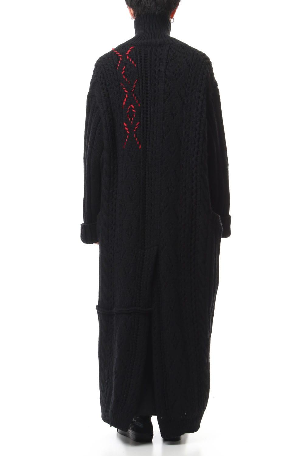 Front Hook Turtle Knit Coat