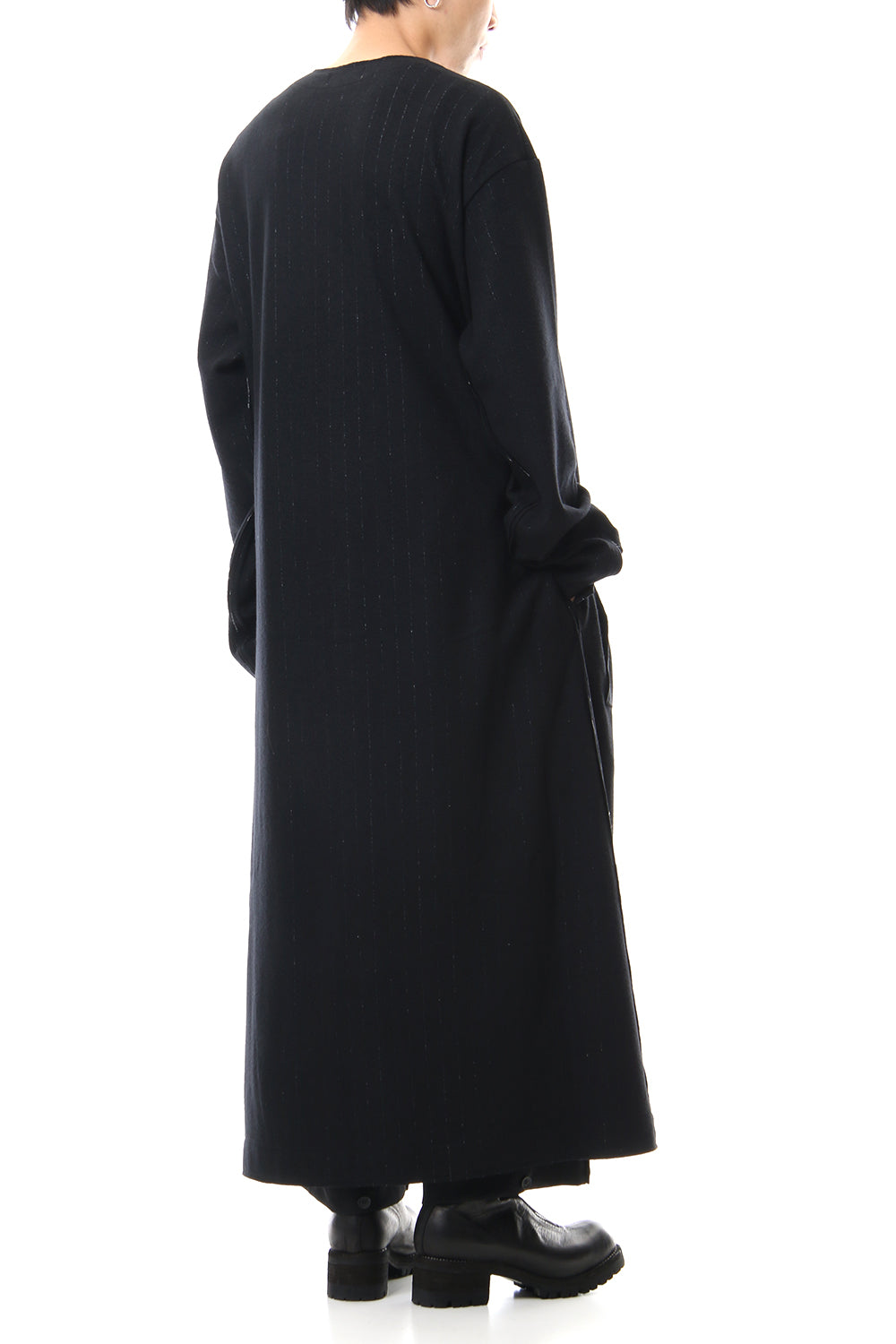 No Collar Long Cardigan