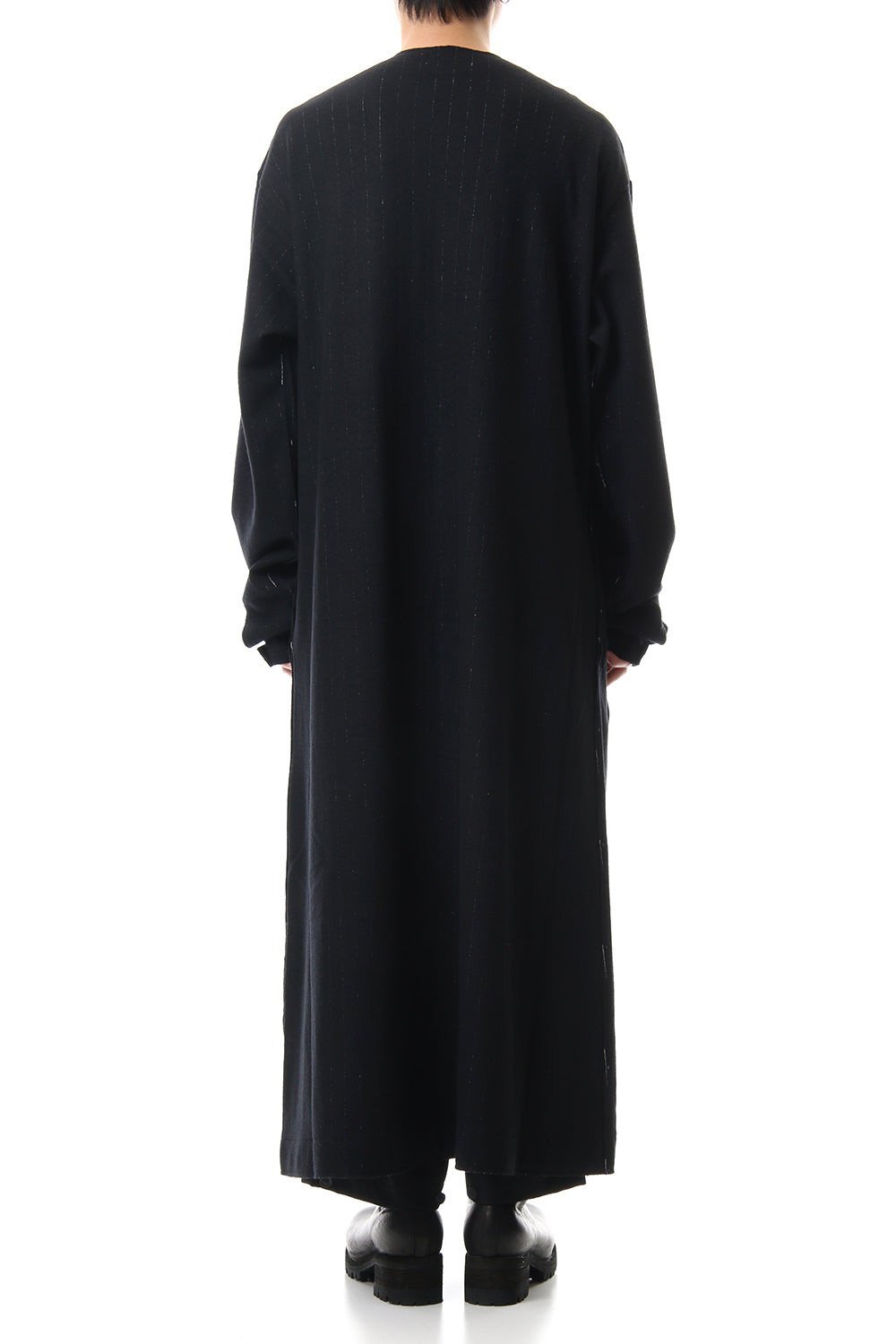 No Collar Long Cardigan