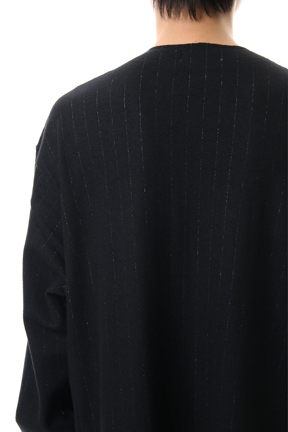 No Collar Long Cardigan