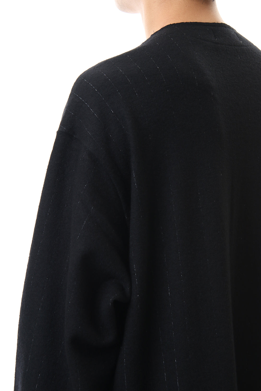 No Collar Long Cardigan