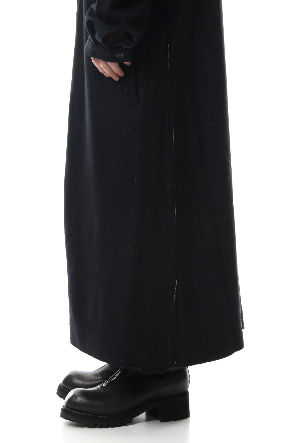 No Collar Long Cardigan