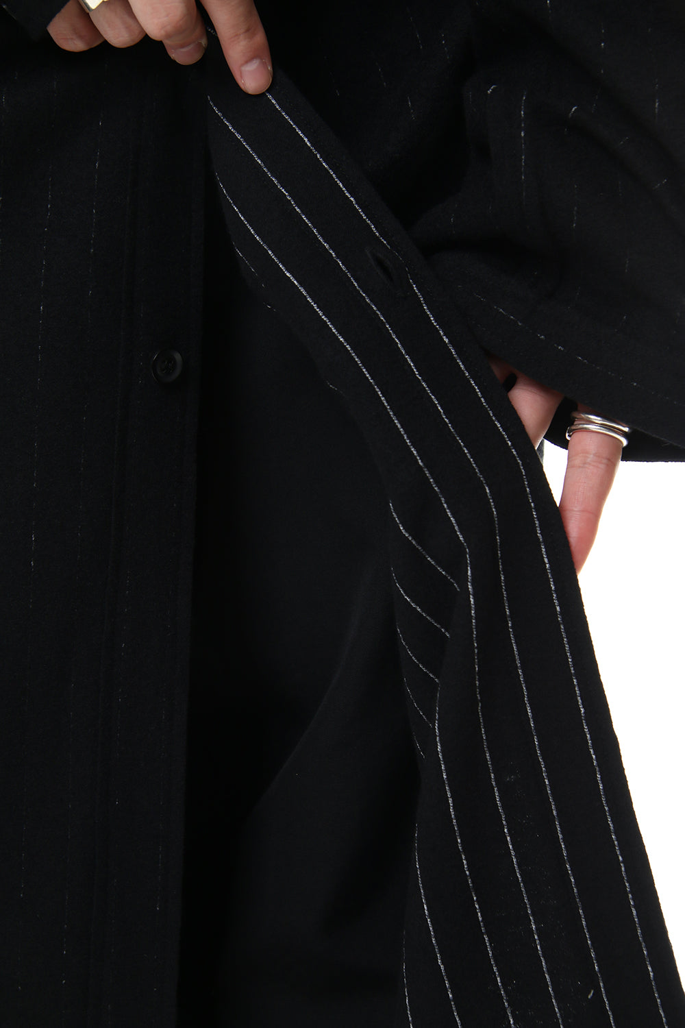 No Collar Long Cardigan