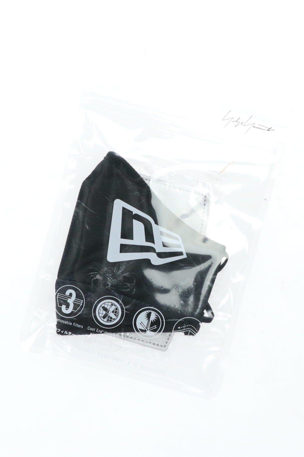 New Era × Yohji Yamamoto Face Coverings Mask Skull & Rose Black