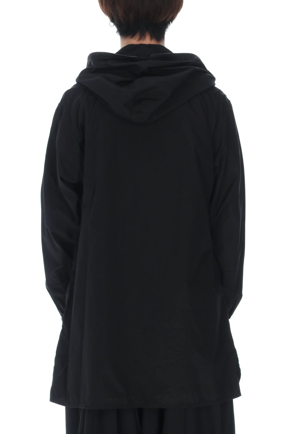 Chain stitch Broad Hooded shirt