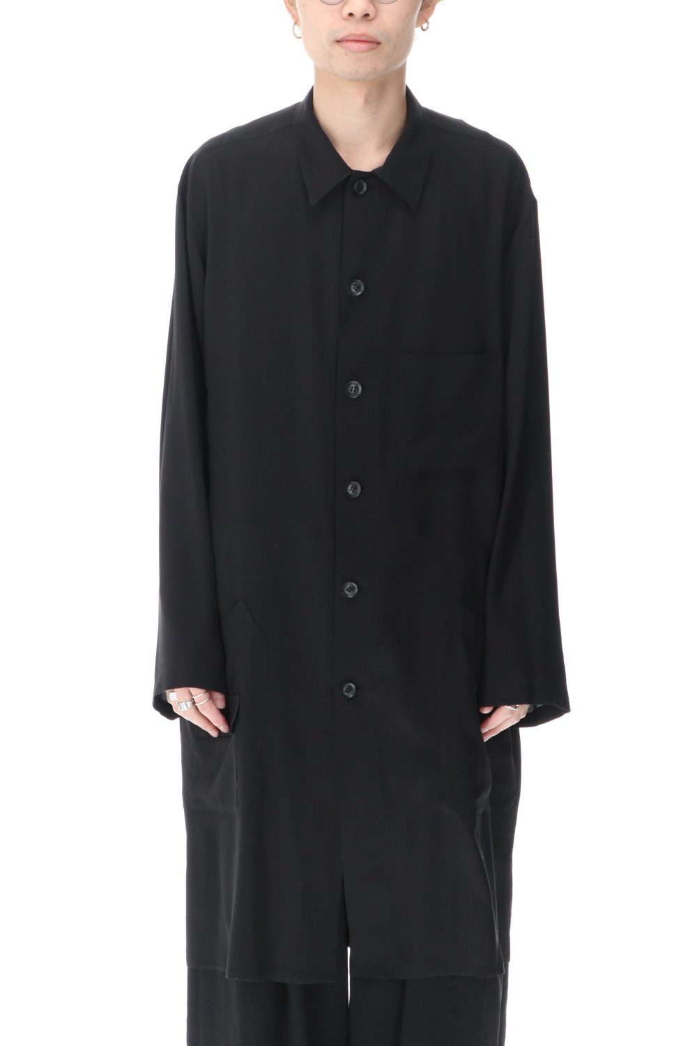 Double silk Out parts Blouse