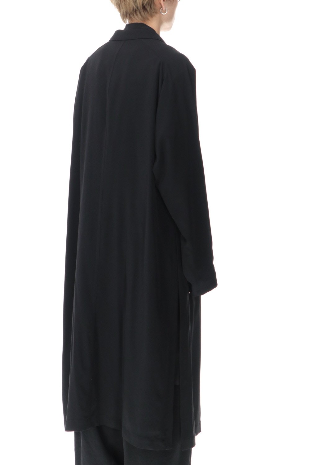 ダブルパーツ ボタン留め ラグランドレス