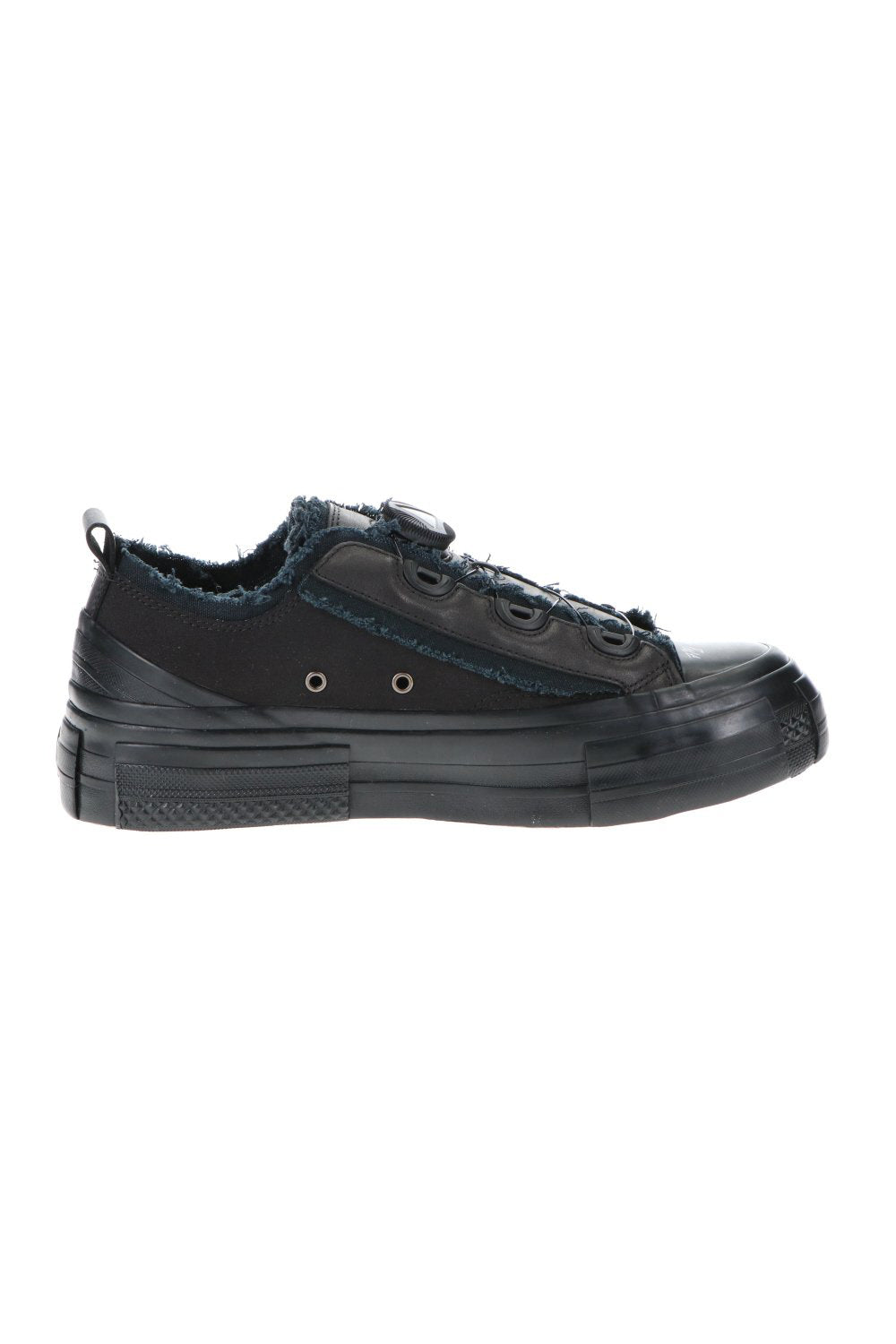 Yohji Yamamoto × VESSEL  Cotton canvas Low top Sneaker Black