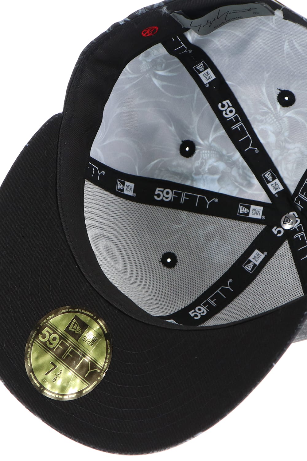 New Era × Yohji Yamamoto 59FIFTY YY Transcription print cap