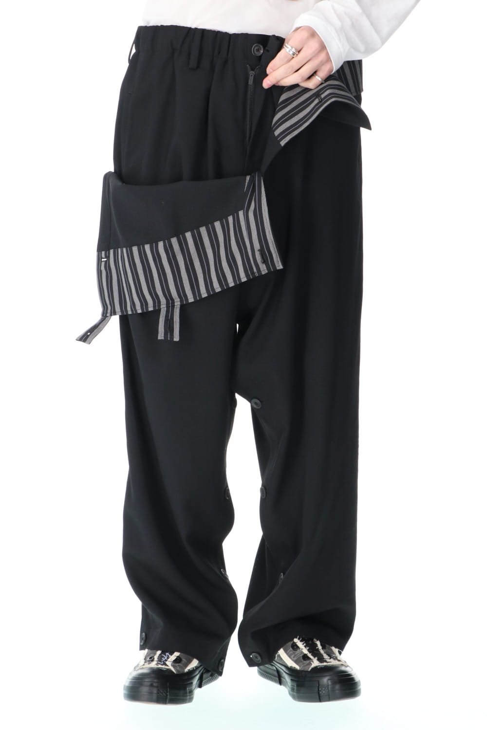 Front cover Wrinkle gabardine Pants