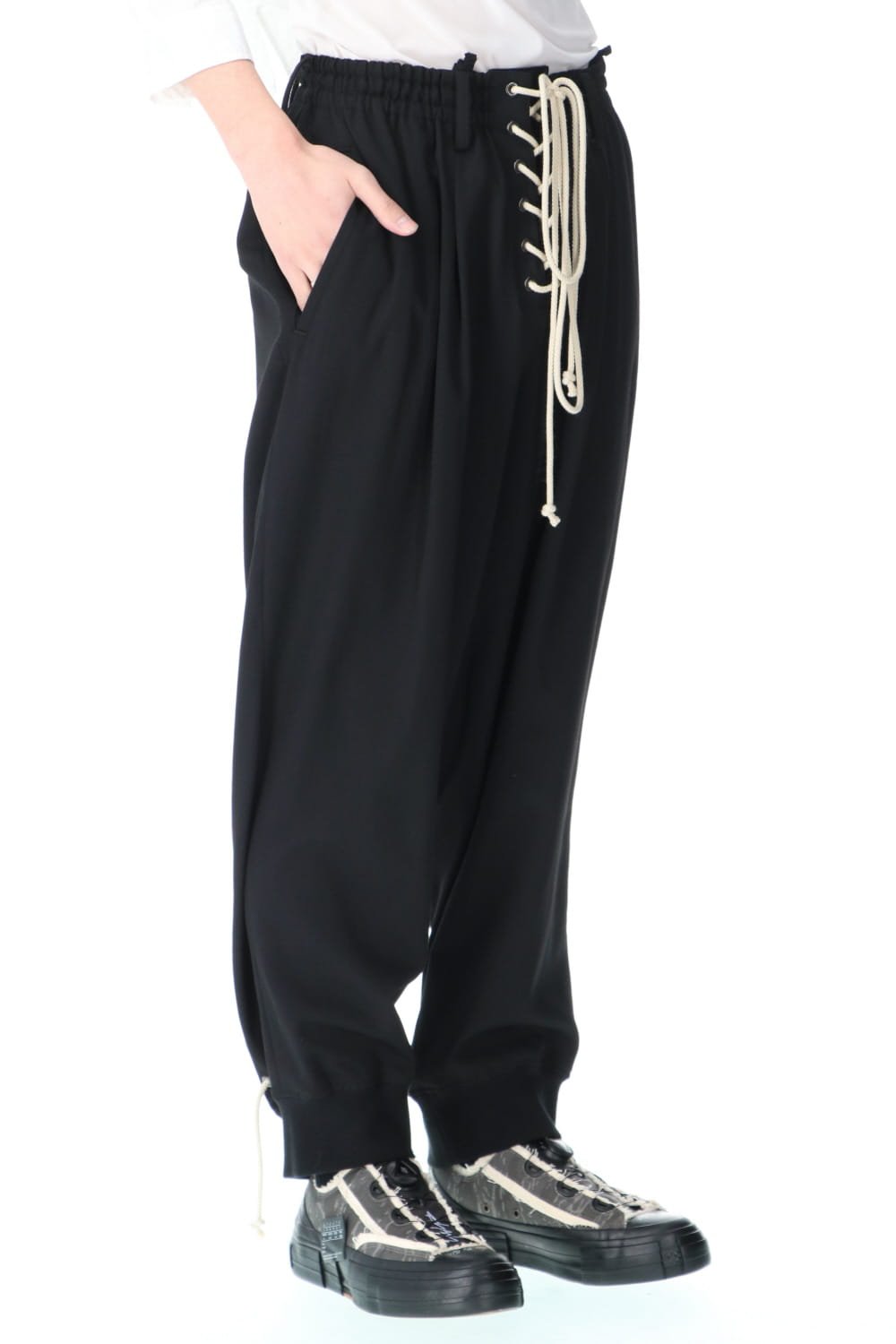 Double String opening Lace up Pants