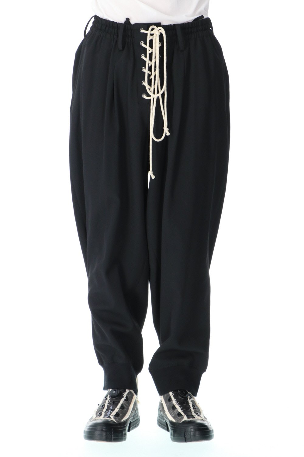 Double String opening Lace up Pants