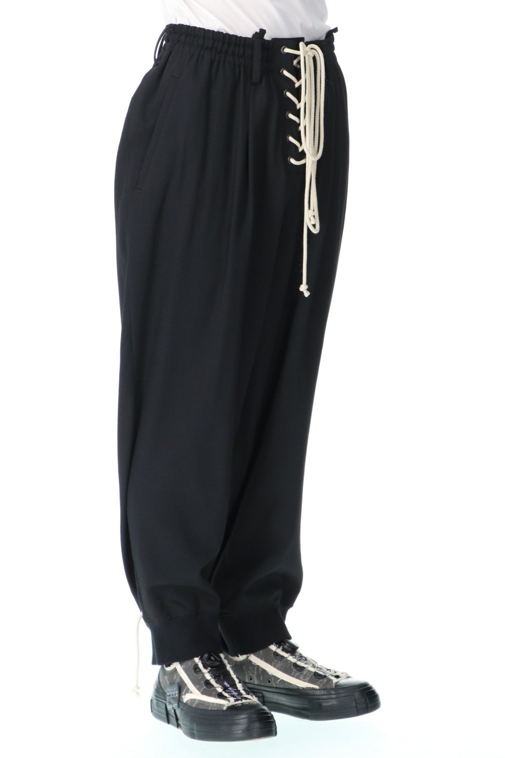 Double String opening Lace up Pants