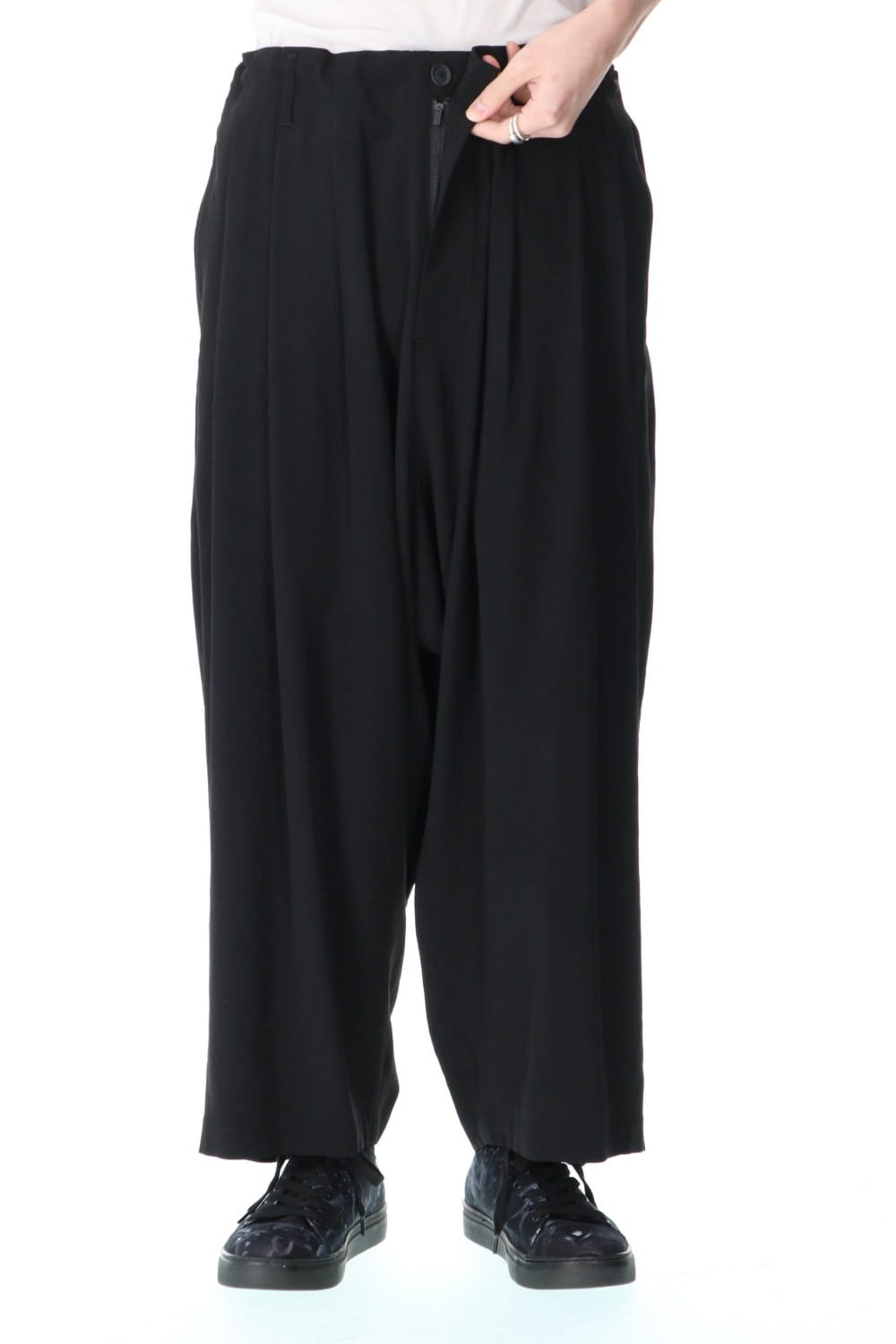 Triacetate tuxedo Sarouel style Pants