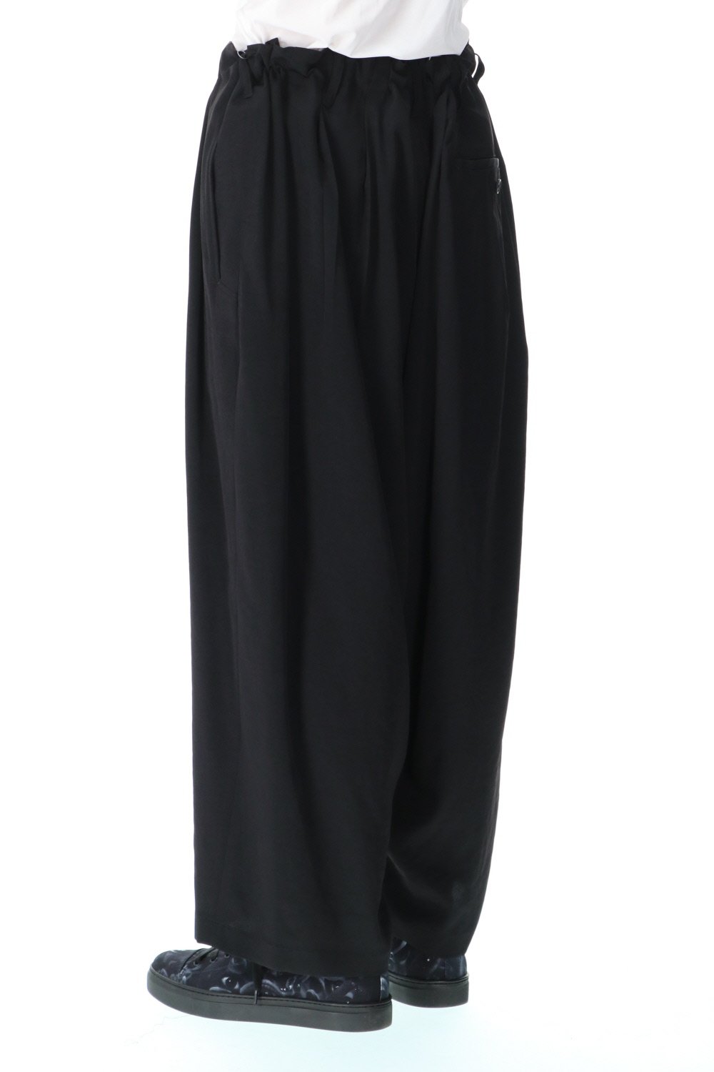 Triacetate tuxedo Sarouel style Pants