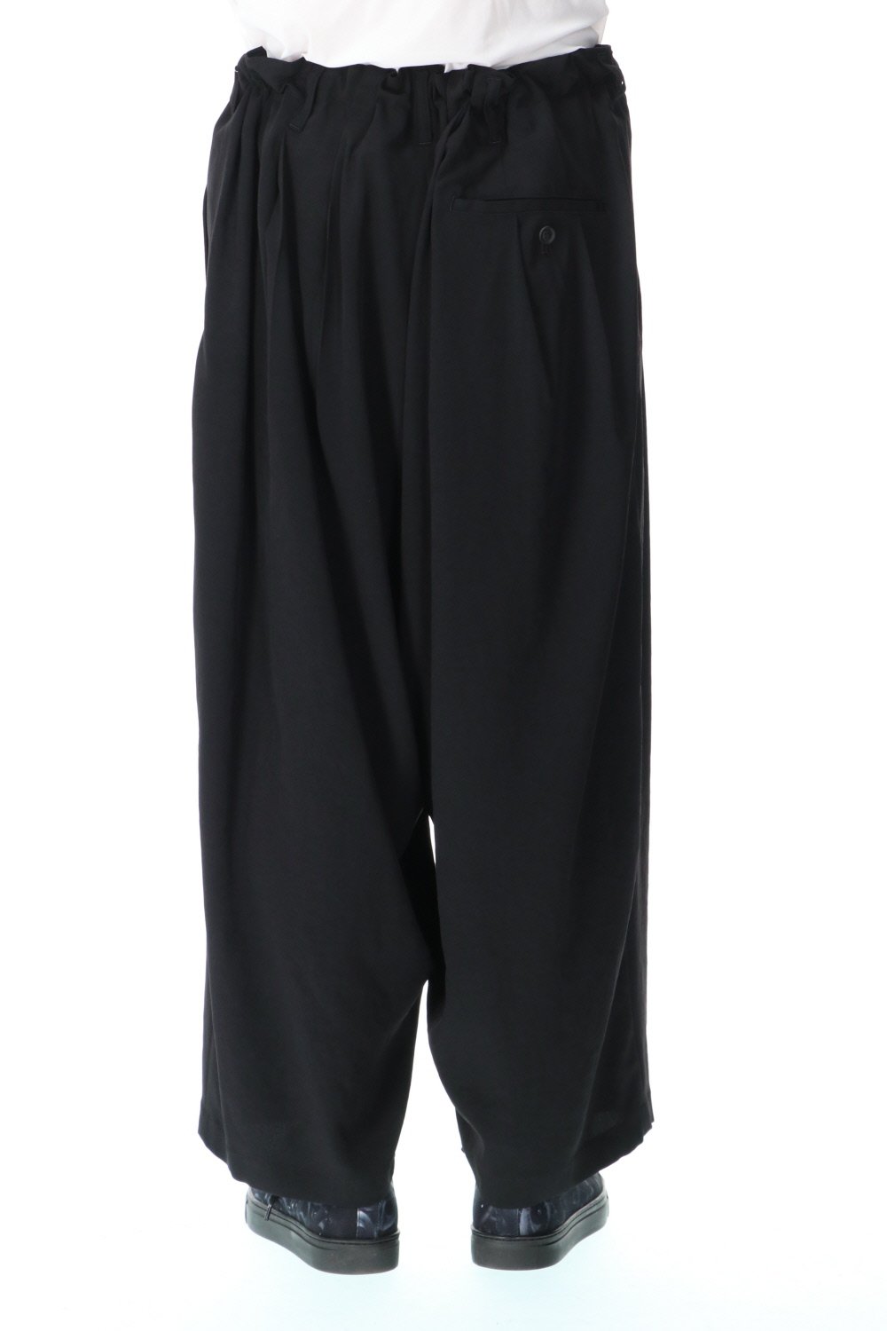 Triacetate tuxedo Sarouel style Pants