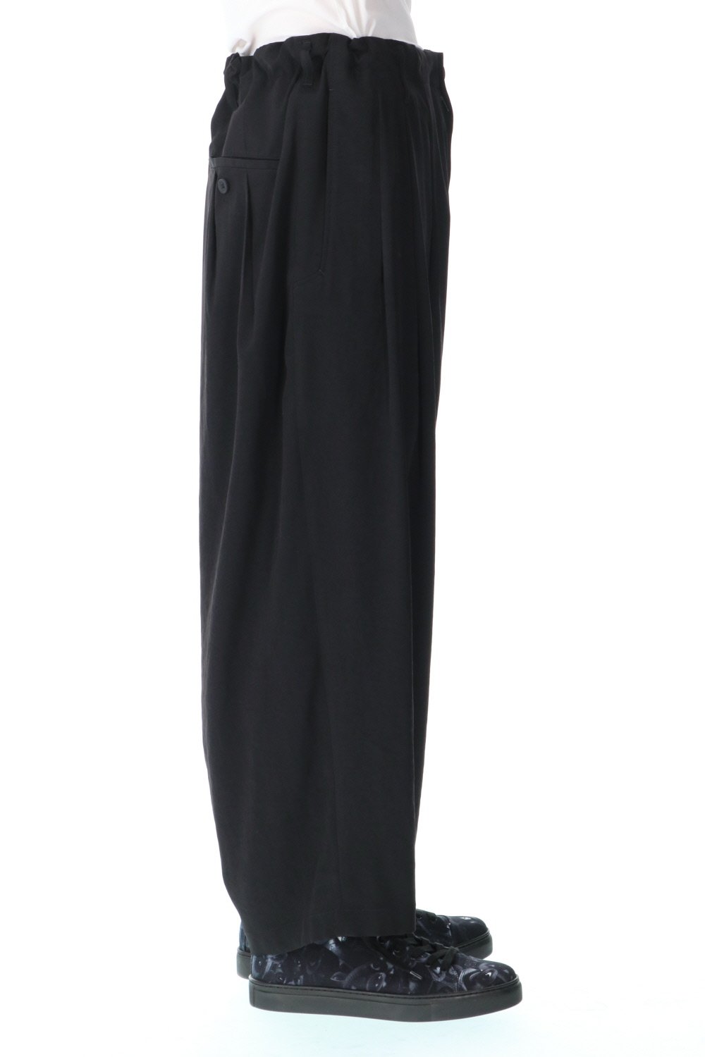 Triacetate tuxedo Sarouel style Pants