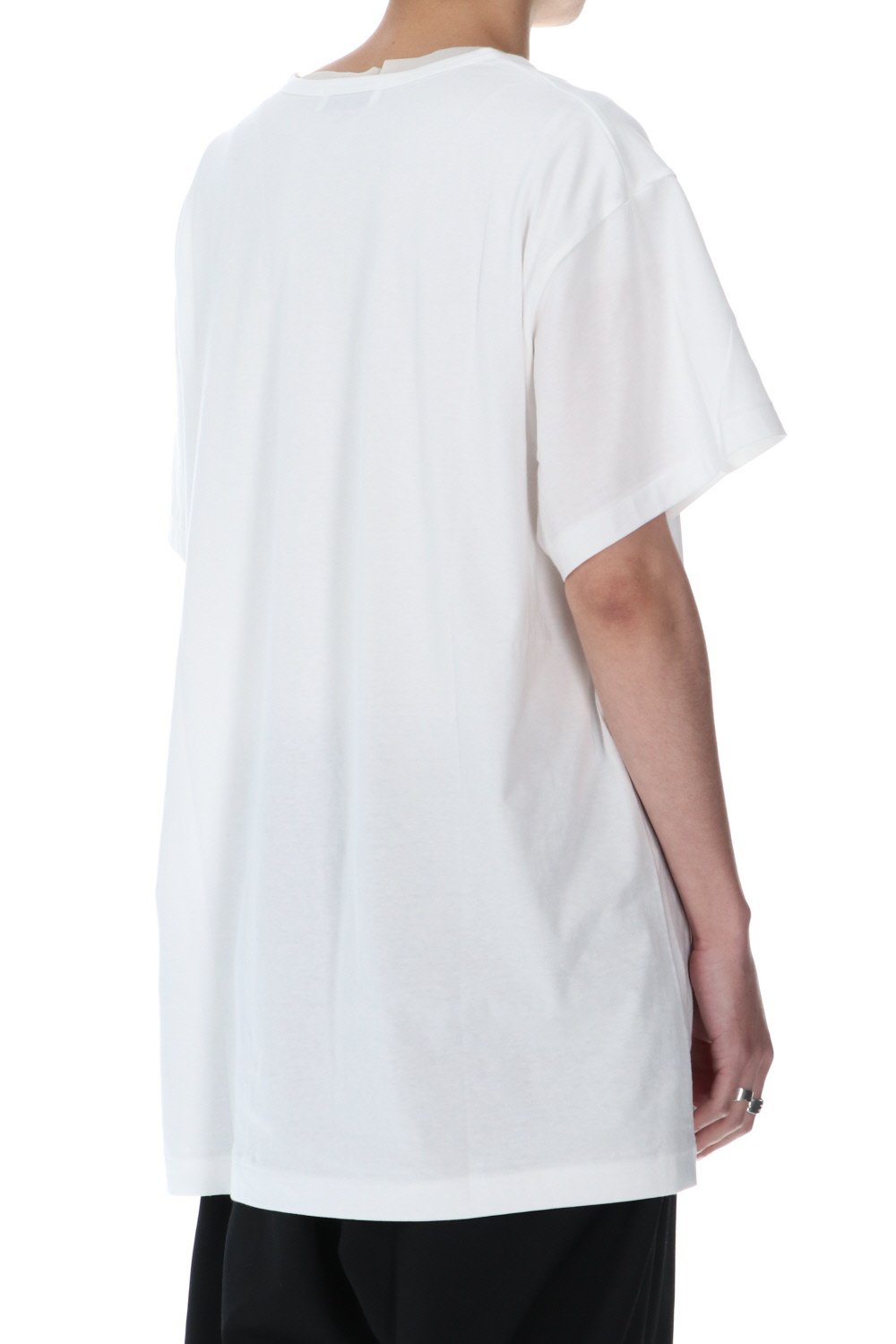 Round neck Half sleeve T-Shirt Off white