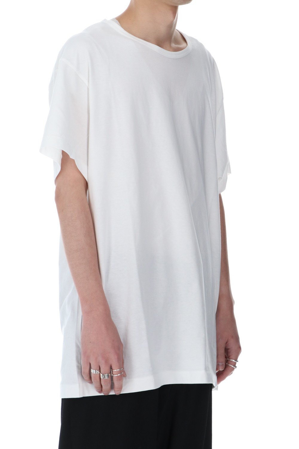 Round neck Half sleeve T-Shirt Off white