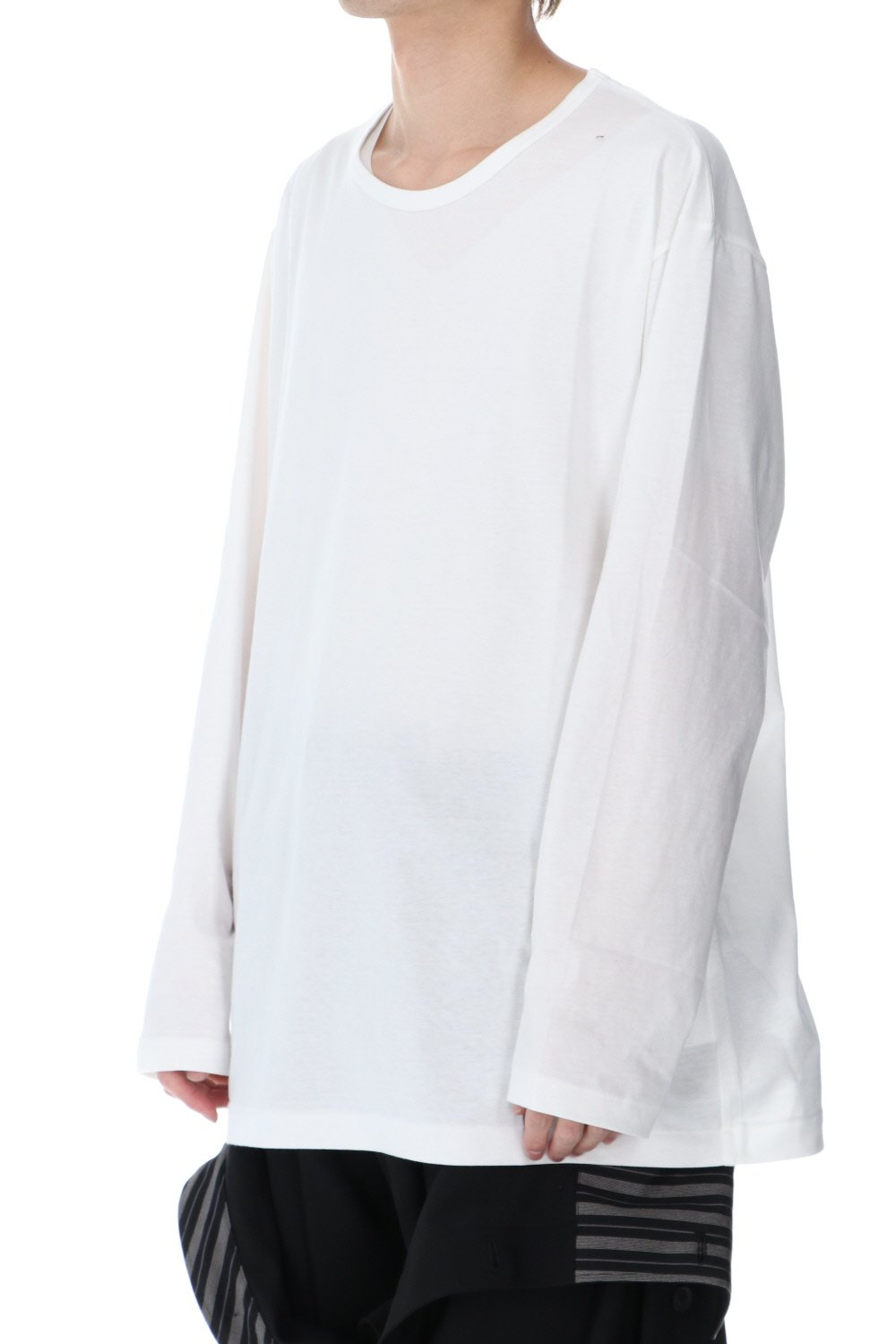 Round neck Long sleeve T-Shirt Off white