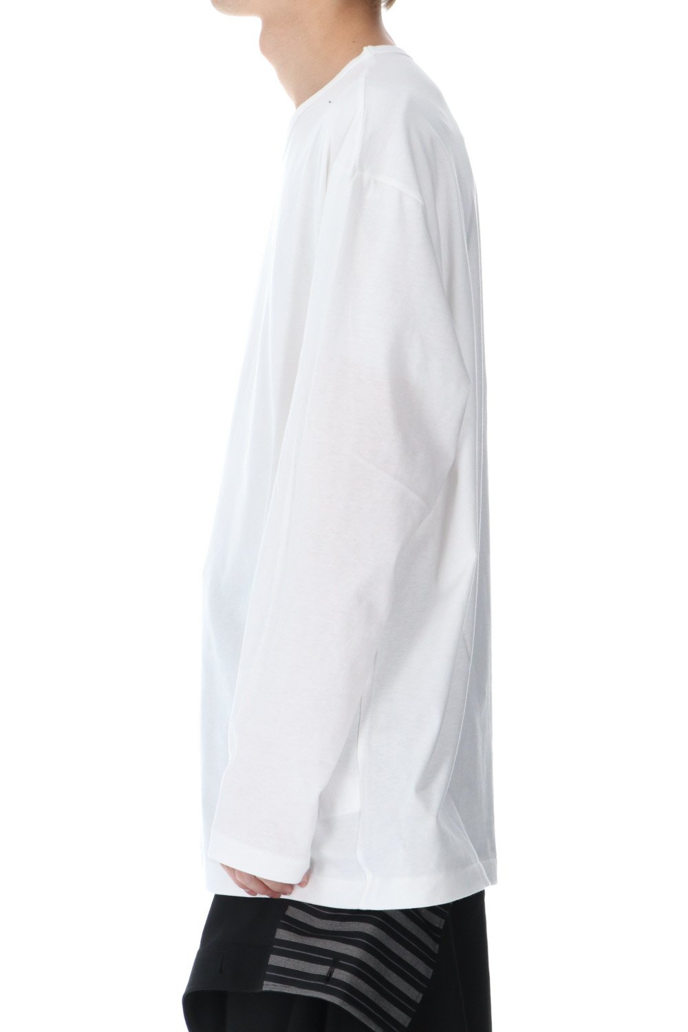 Round neck Long sleeve T-Shirt Off white