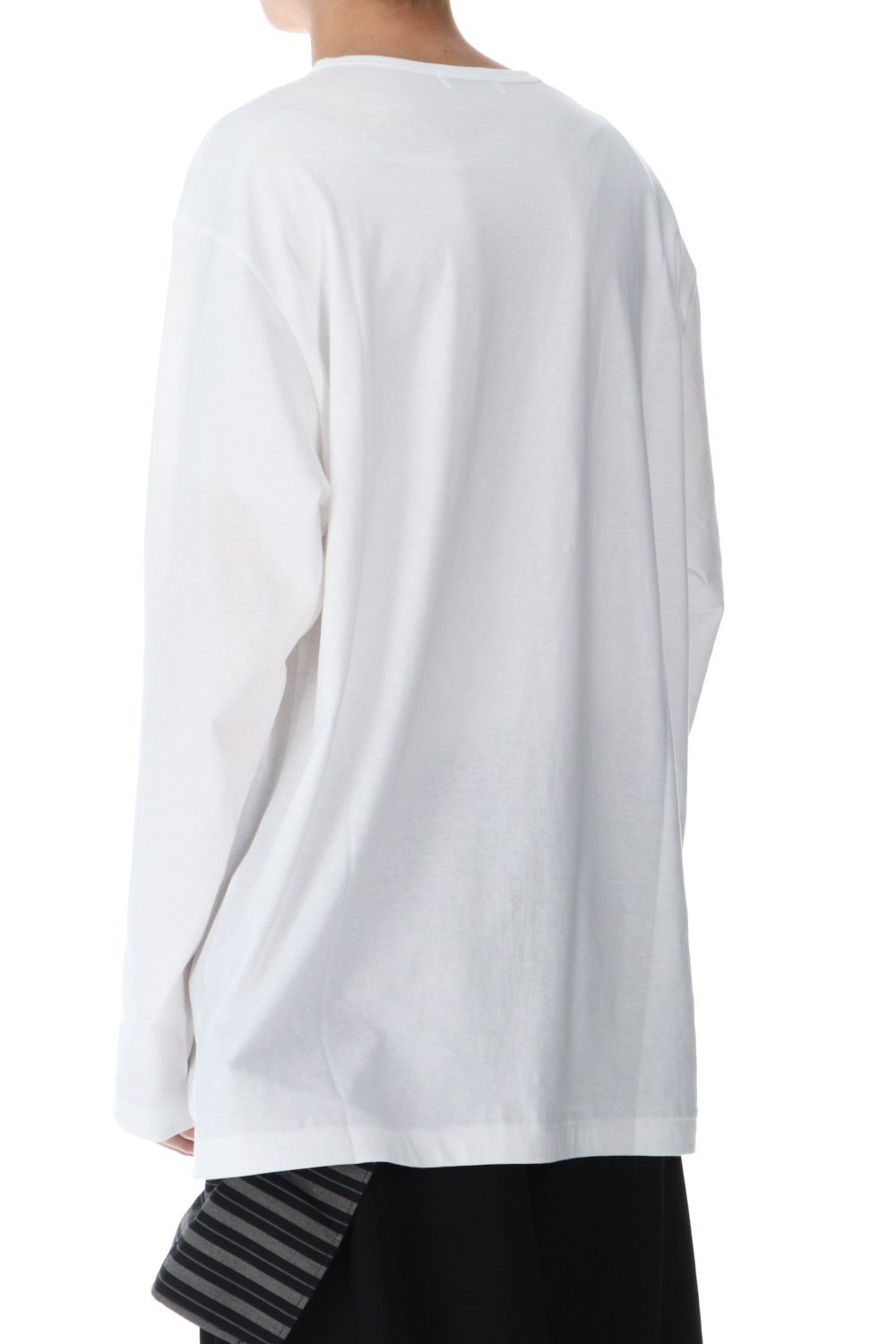 Round neck Long sleeve T-Shirt Off white