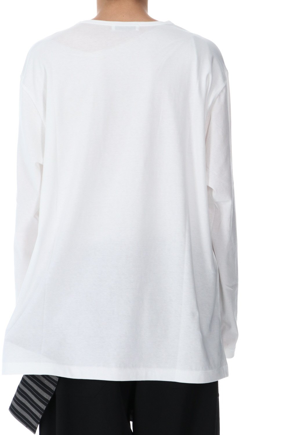 Round neck Long sleeve T-Shirt Off white