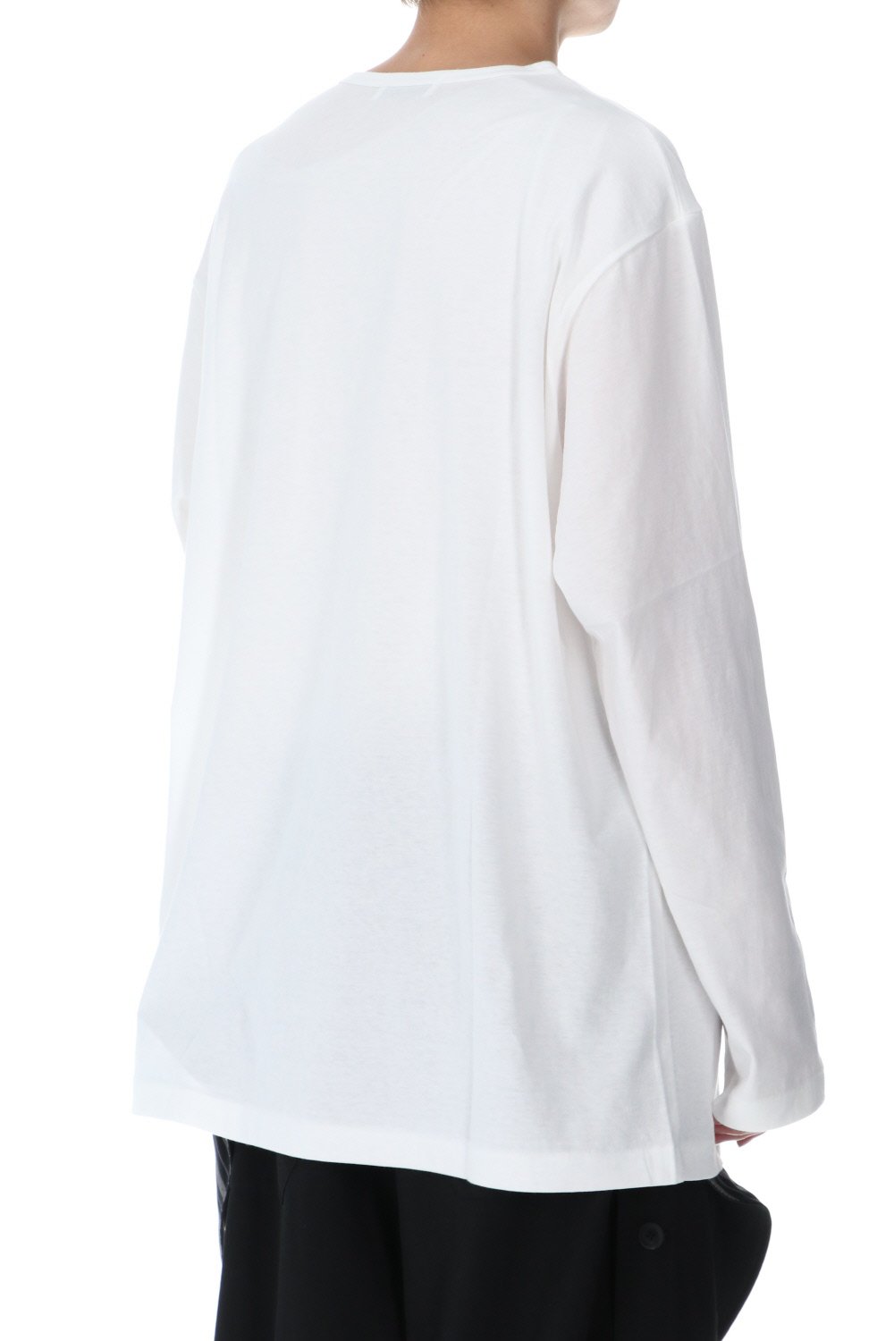 Round neck Long sleeve T-Shirt Off white