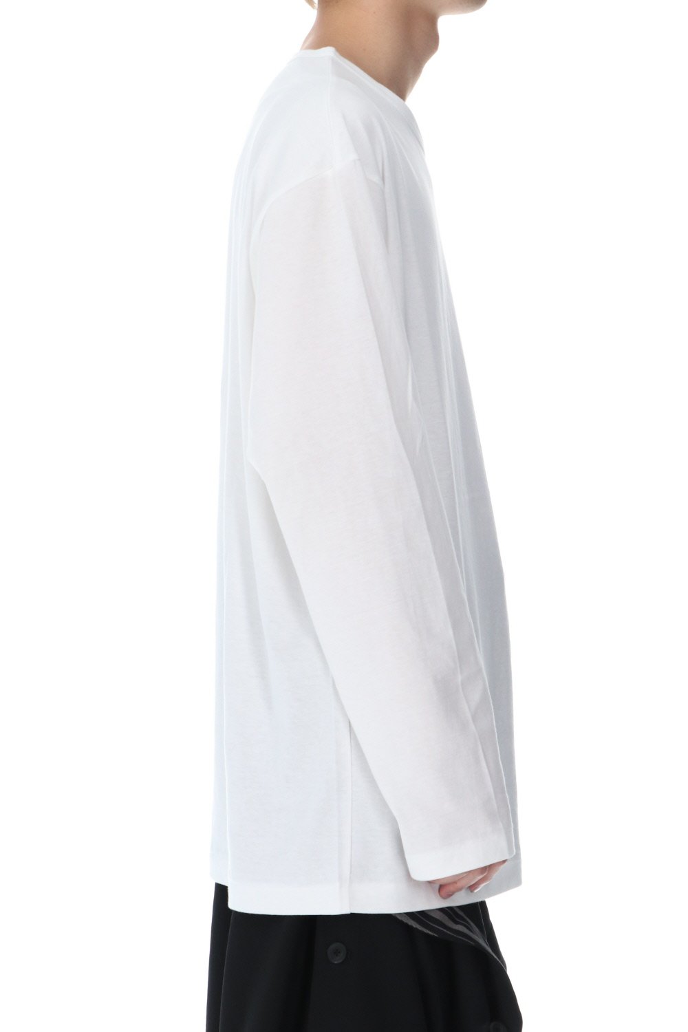 Round neck Long sleeve T-Shirt Off white