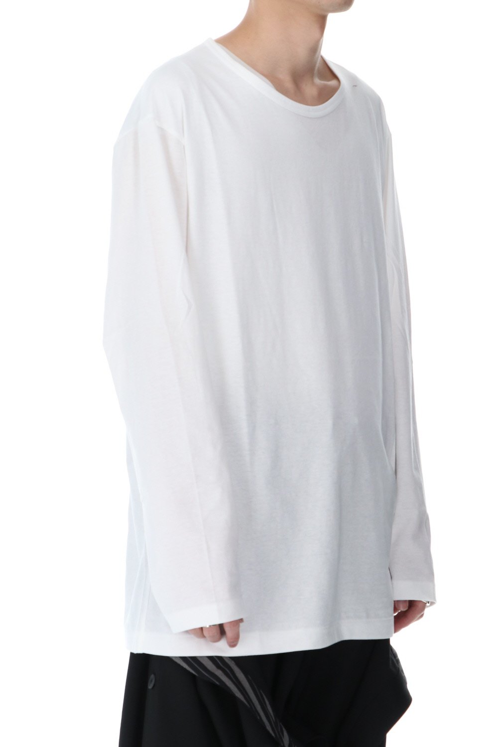 Round neck Long sleeve T-Shirt Off white