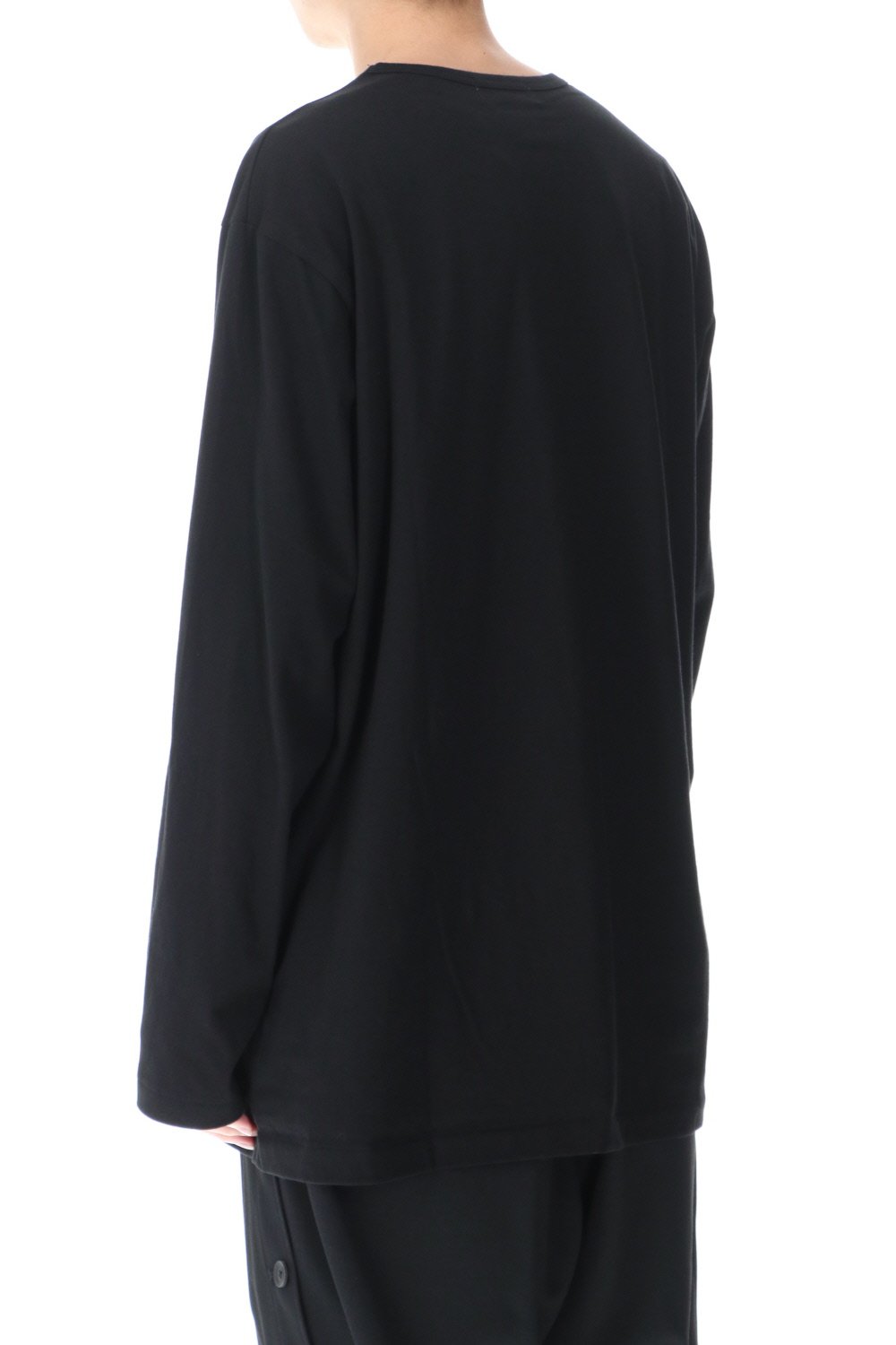 Round neck Long sleeve T-Shirt Black