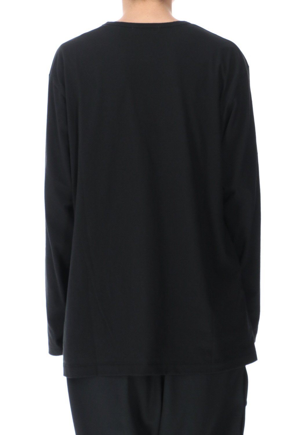 Round neck Long sleeve T-Shirt Black
