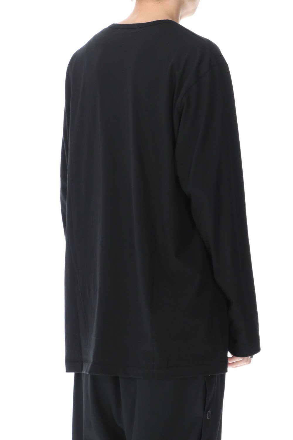 Round neck Long sleeve T-Shirt Black