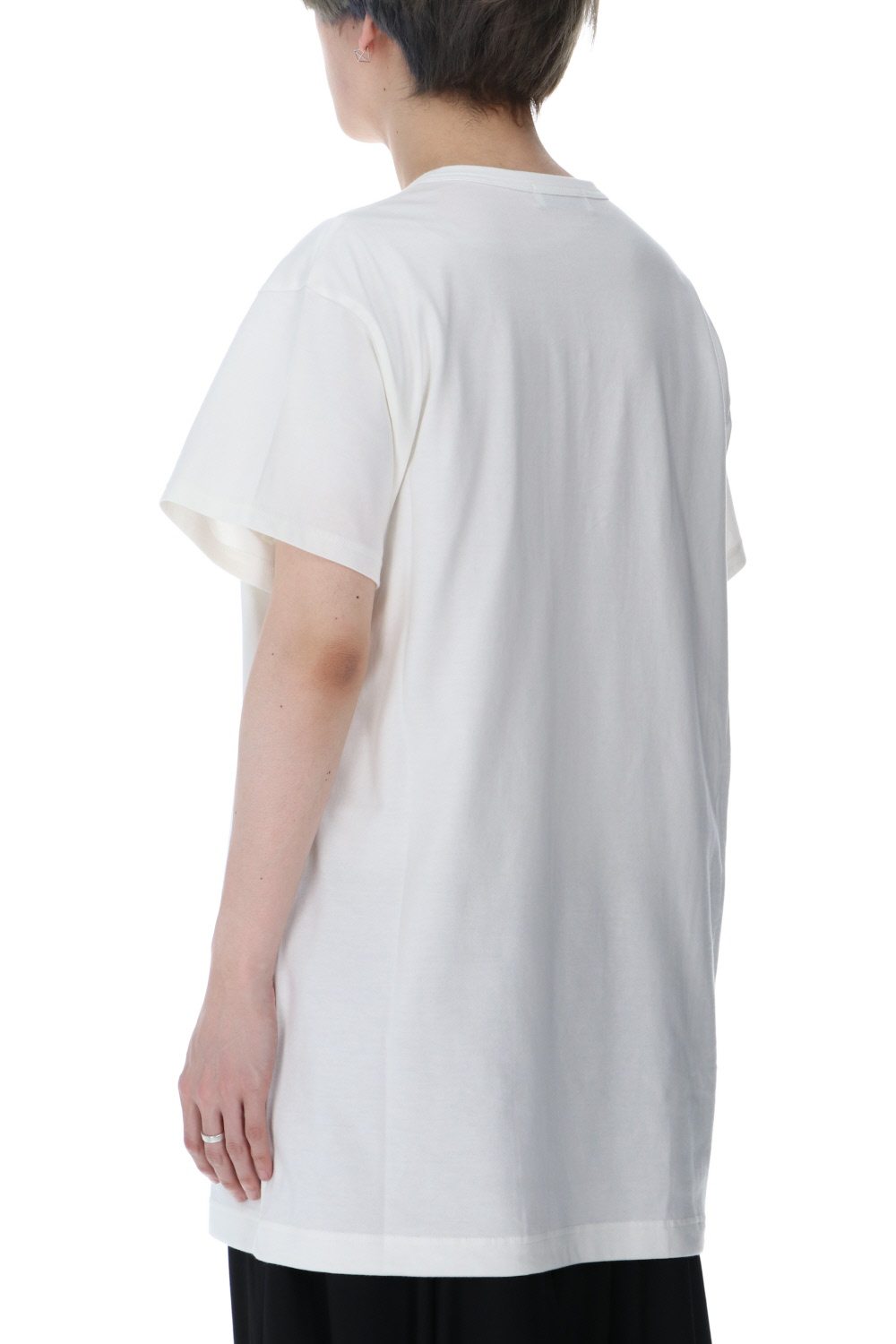 Buddha Button Henry neck Short sleeve T-shirt Off White